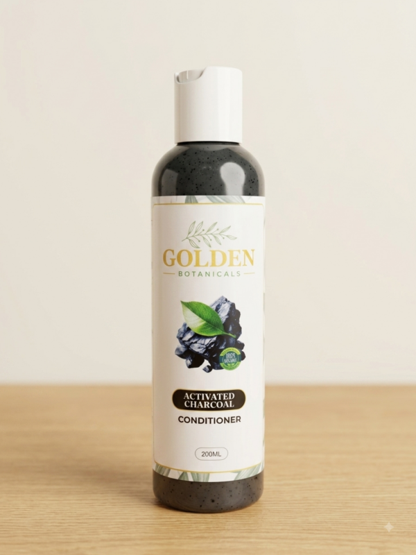 Golden Botanicals Activated Charcoal Conditioner 200ml bottle