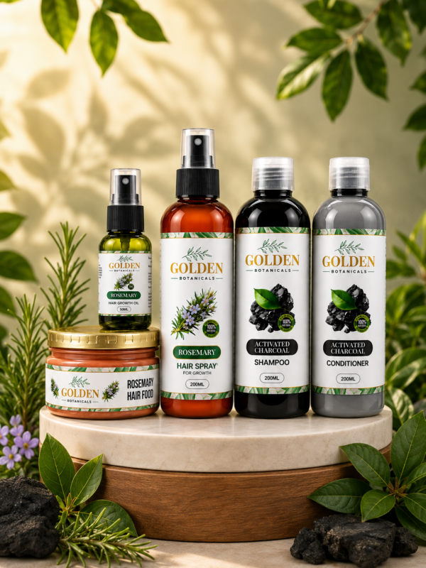 Golden Rosemary & Charcoal Revitalization Kit