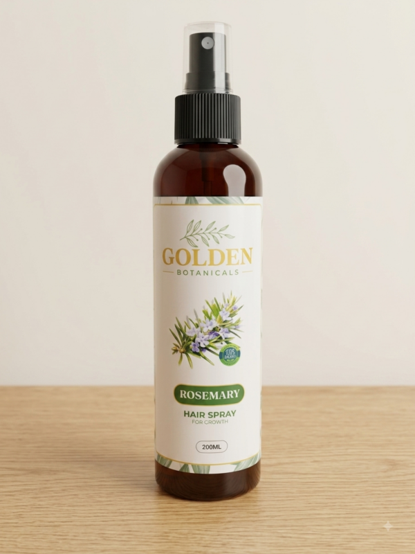 Golden Botanicals Rosemary Hair Spray 200ml bottle